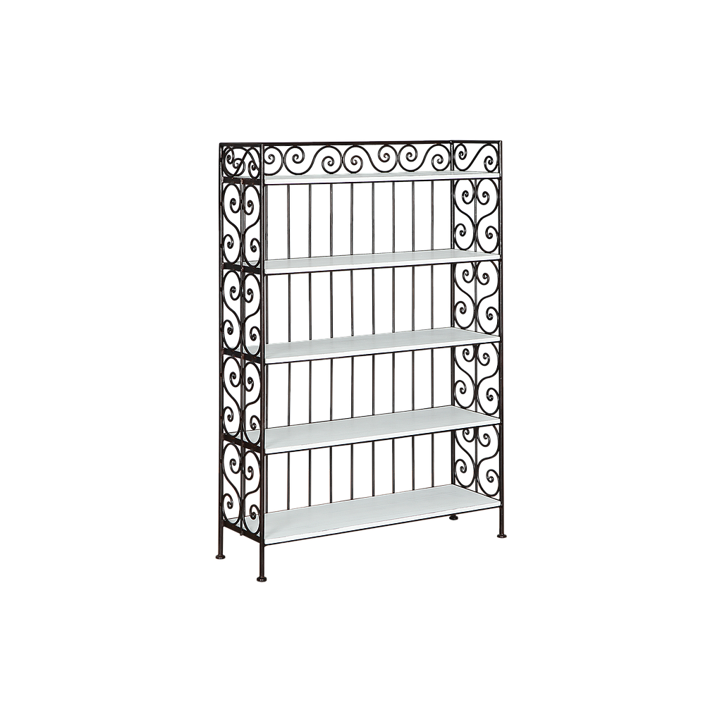 CHARLES - Shoe rack L75 x H110 - Burnish and Broccante white