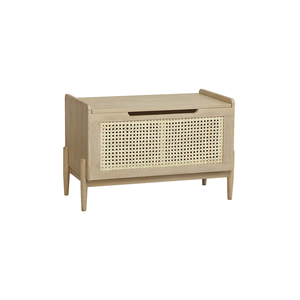 LUMAE - Chest L75 x W40 - Toffee and Natural cane