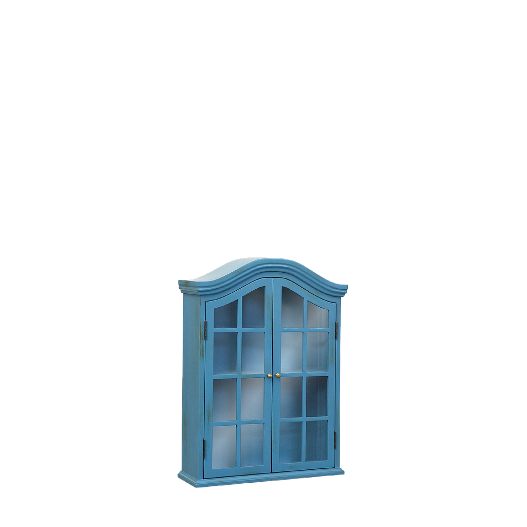 CLAVERTON - Wall cabinet L60 x H80 - Shabby stone blue