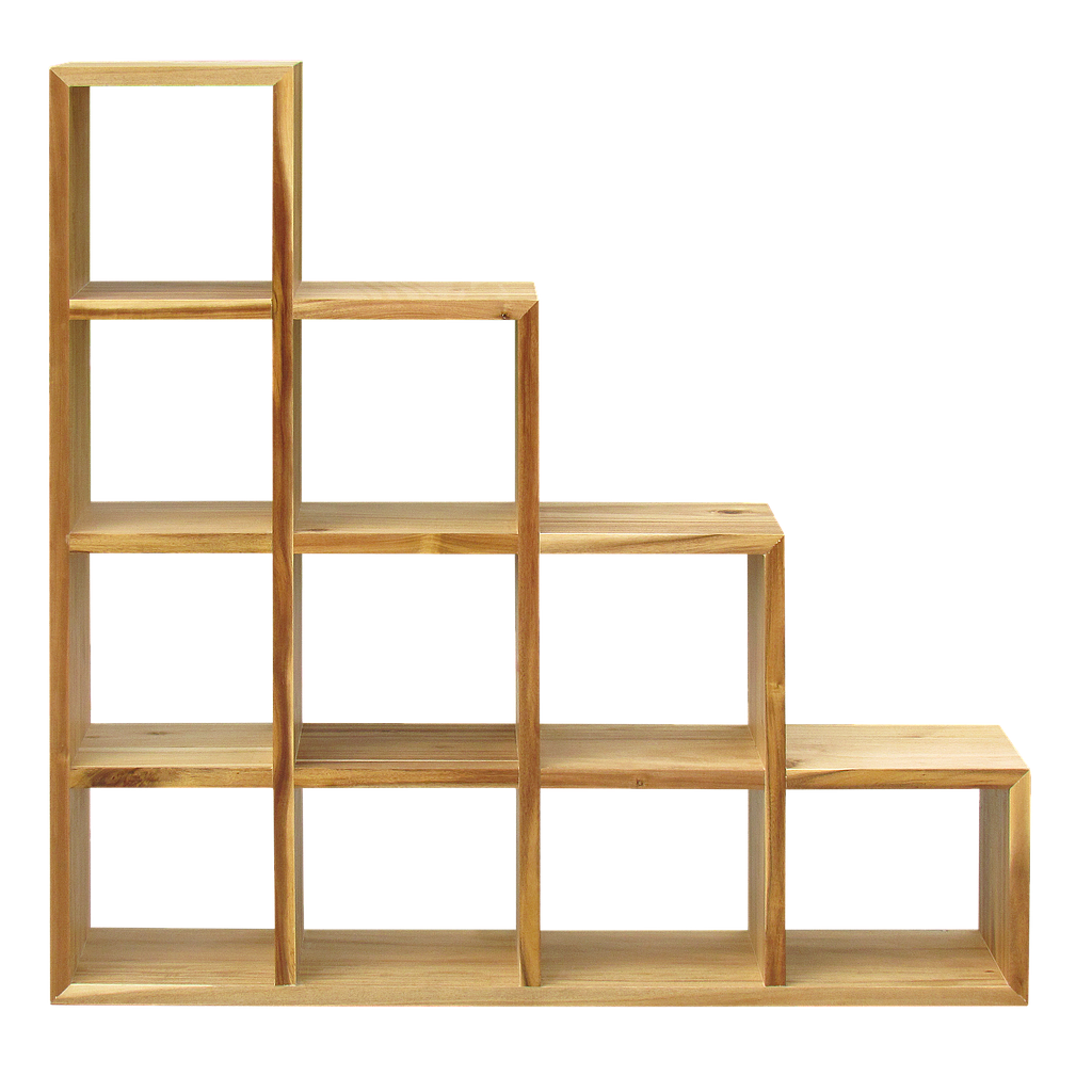 STAIR - Shelf L120 x H120 - Natural acacia