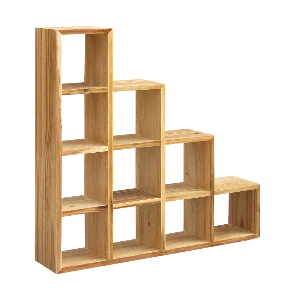 STAIR - Shelf L120 x H120 - Natural acacia