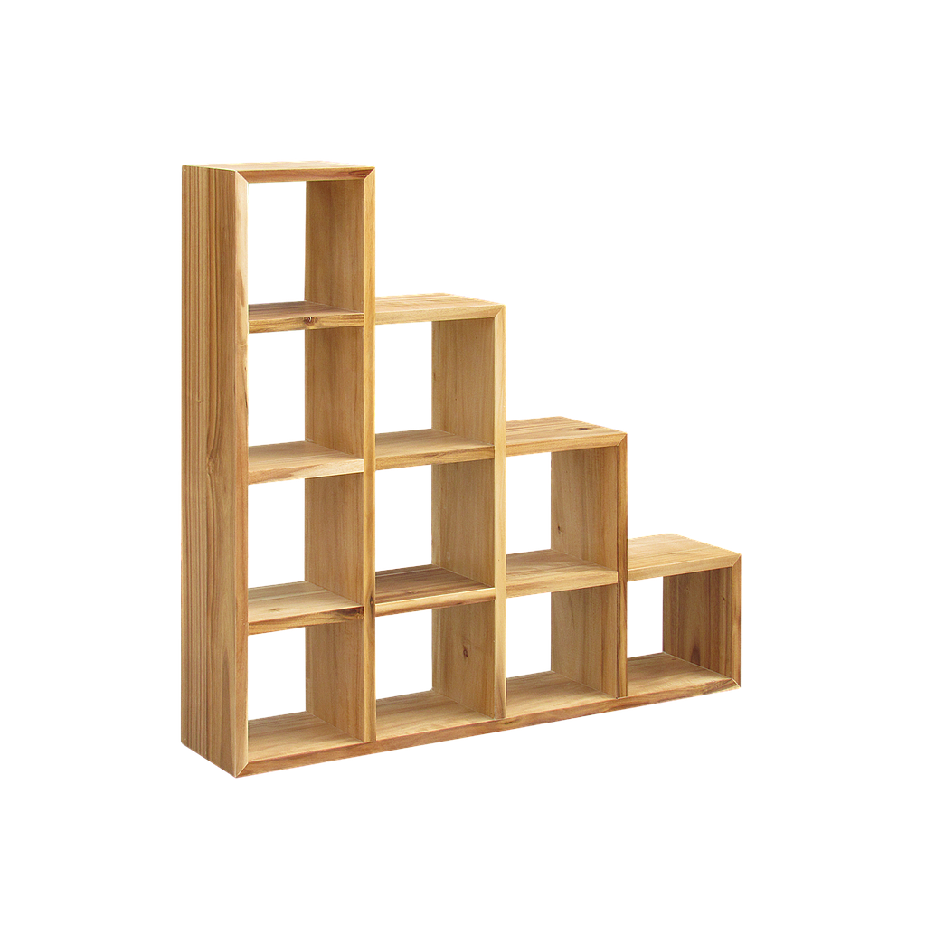 STAIR - Shelf L120 x H120 - Natural acacia