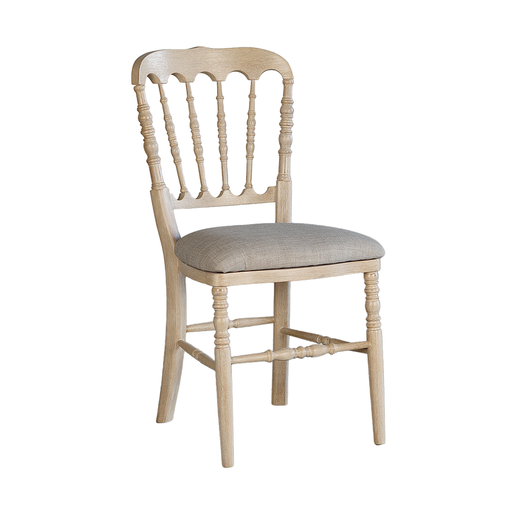 NAPOLEON - Chair - Toffee and Light grey cover