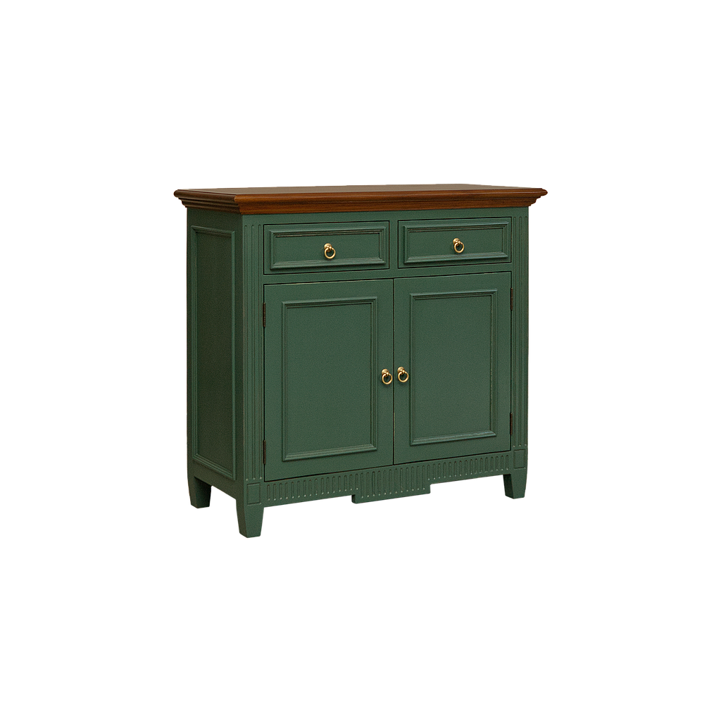 TOSCANE - Sideboard L100 - Brocante kaki and Washed antic