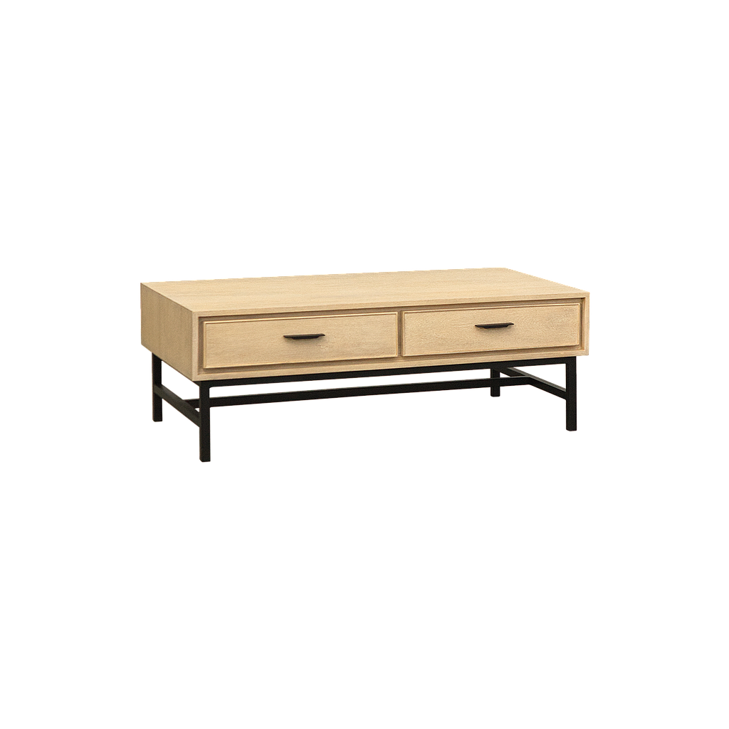 DANN - Coffee table L120 x W60 - Toffee and Matt black