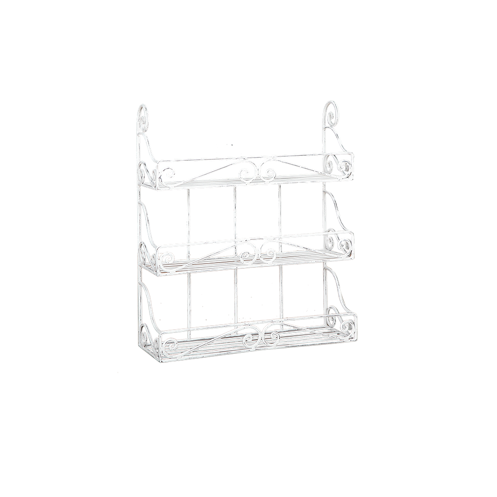 CYLIA - Wall shelf L45 - Patina white