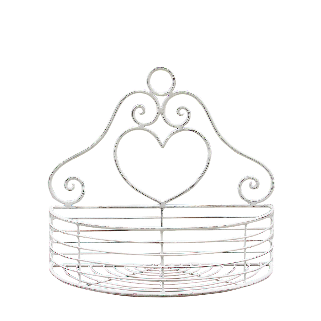 DIXIE - Wall shelf L30 - Patina white