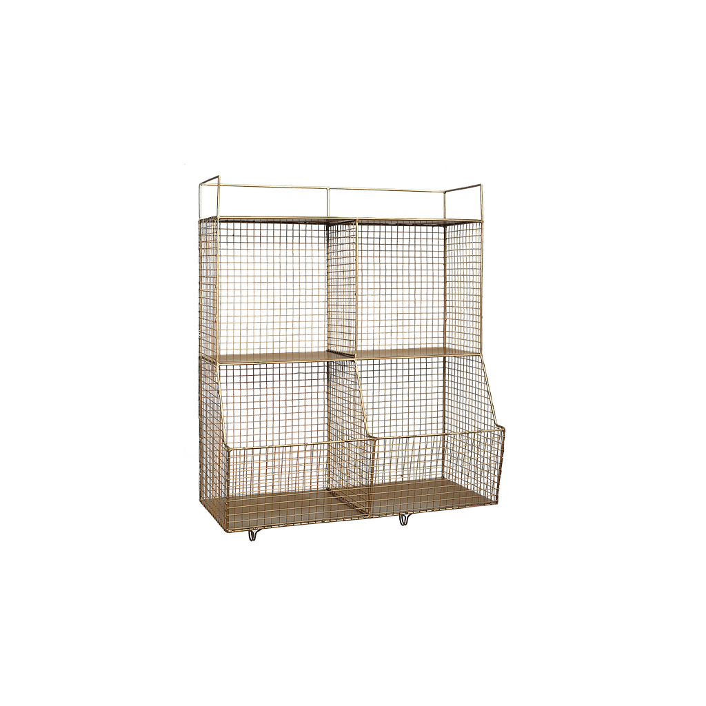 MESH - Wall Shelf L50 x H60 - Gold