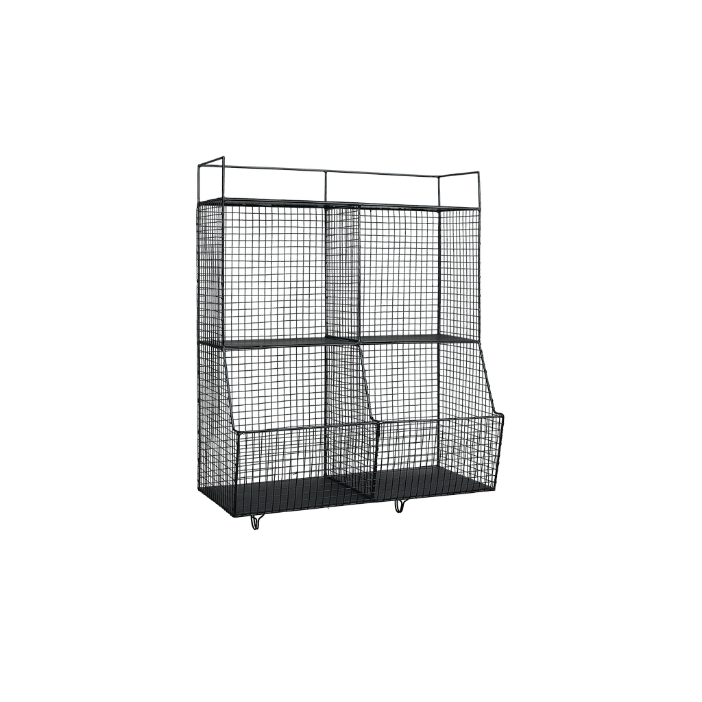 MESH - Wall Shelf L50 x H60 - Black