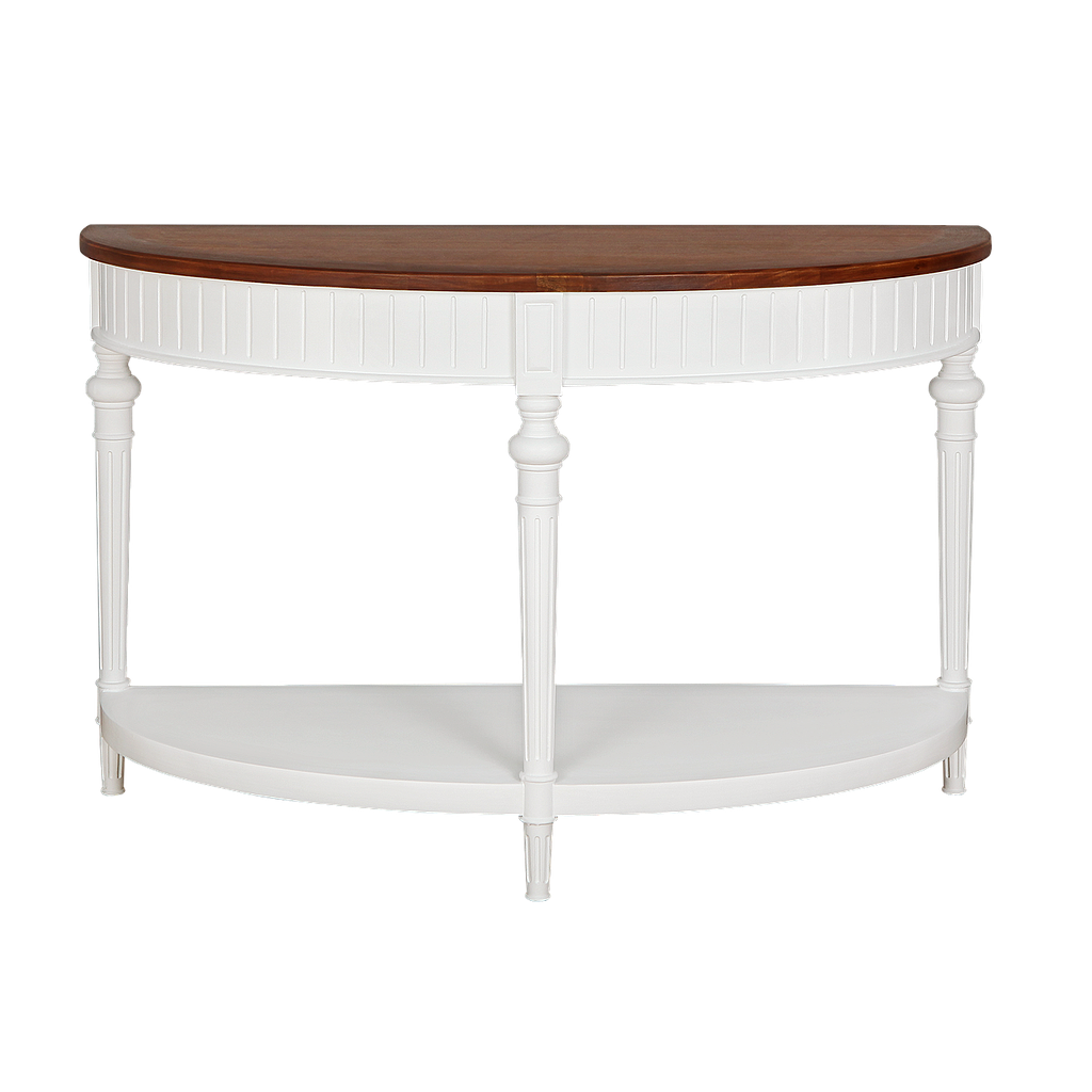 VAKO - Console table L120 - Brushed white and Washed antic