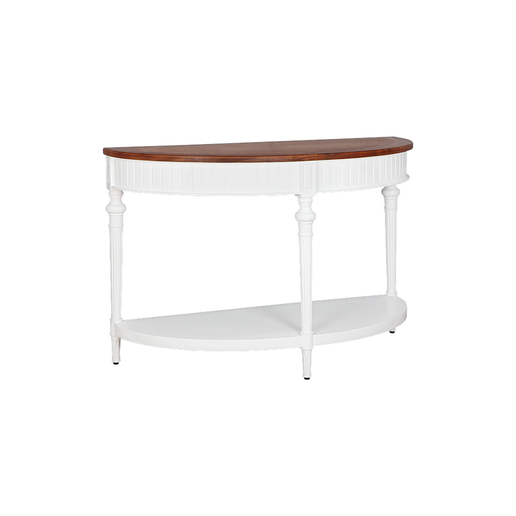 VAKO - Console table L120 - Brushed white and Washed antic