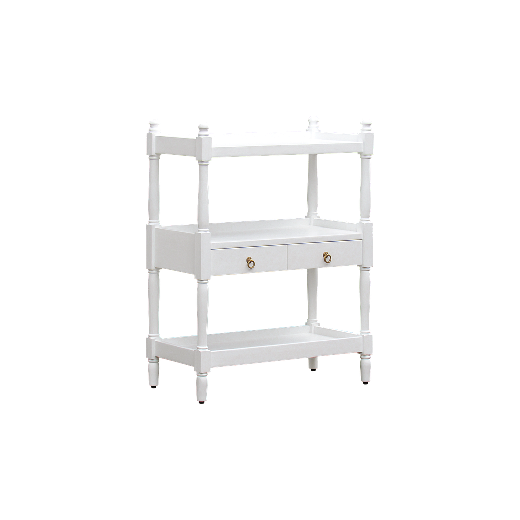 BRIANA - Kitchen storage shelf L80 - Brushed white