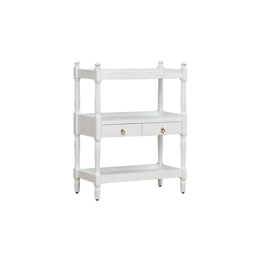 BRIANA - Kitchen storage shelf L80 - Brocante white
