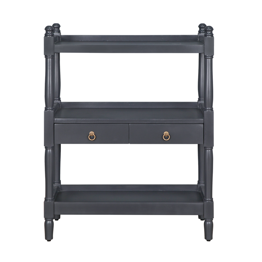 BRIANA - Kitchen storage shelf L80 - Charcoal grey