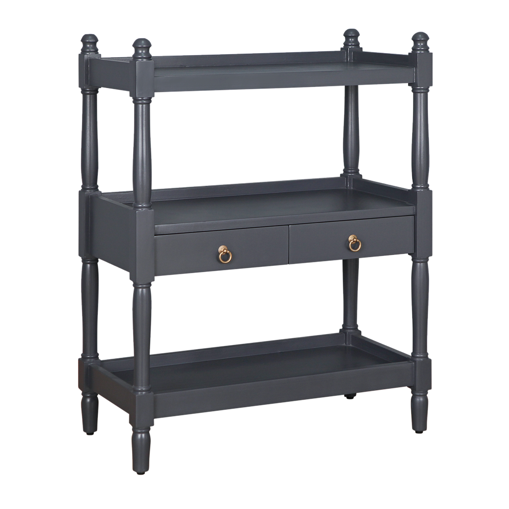 BRIANA - Kitchen storage shelf L80 - Charcoal grey