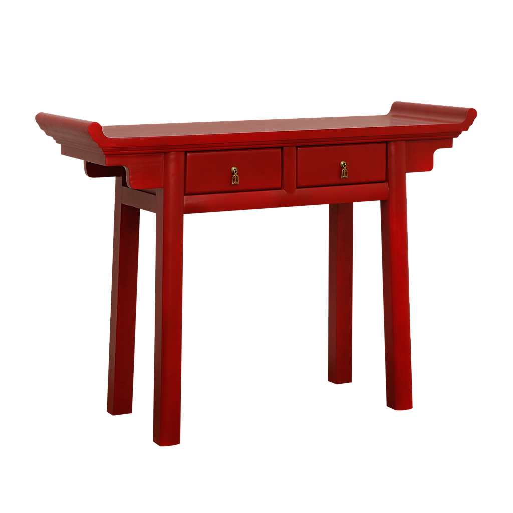 NANKIN - Console table L120 - Patina chinese red