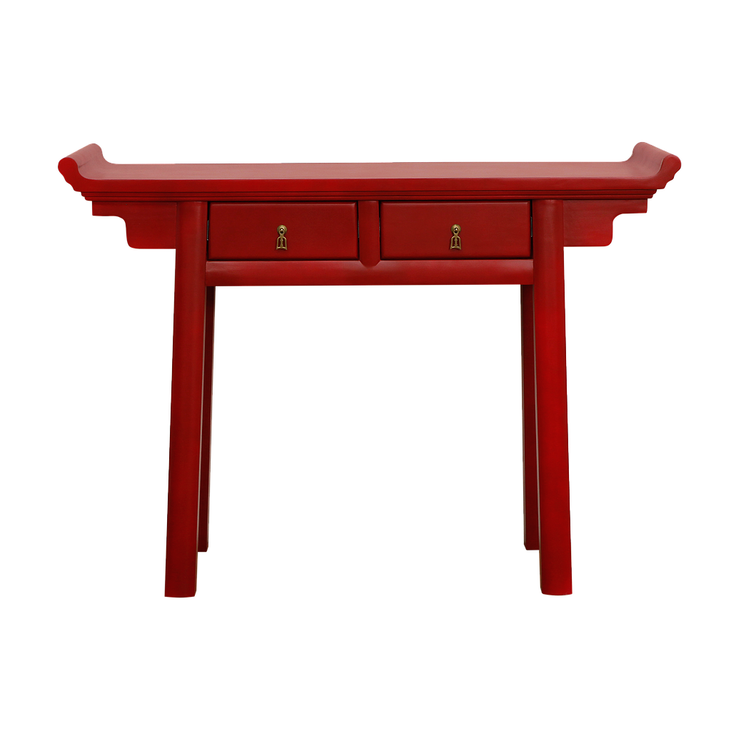 NANKIN - Console table L120 - Patina chinese red