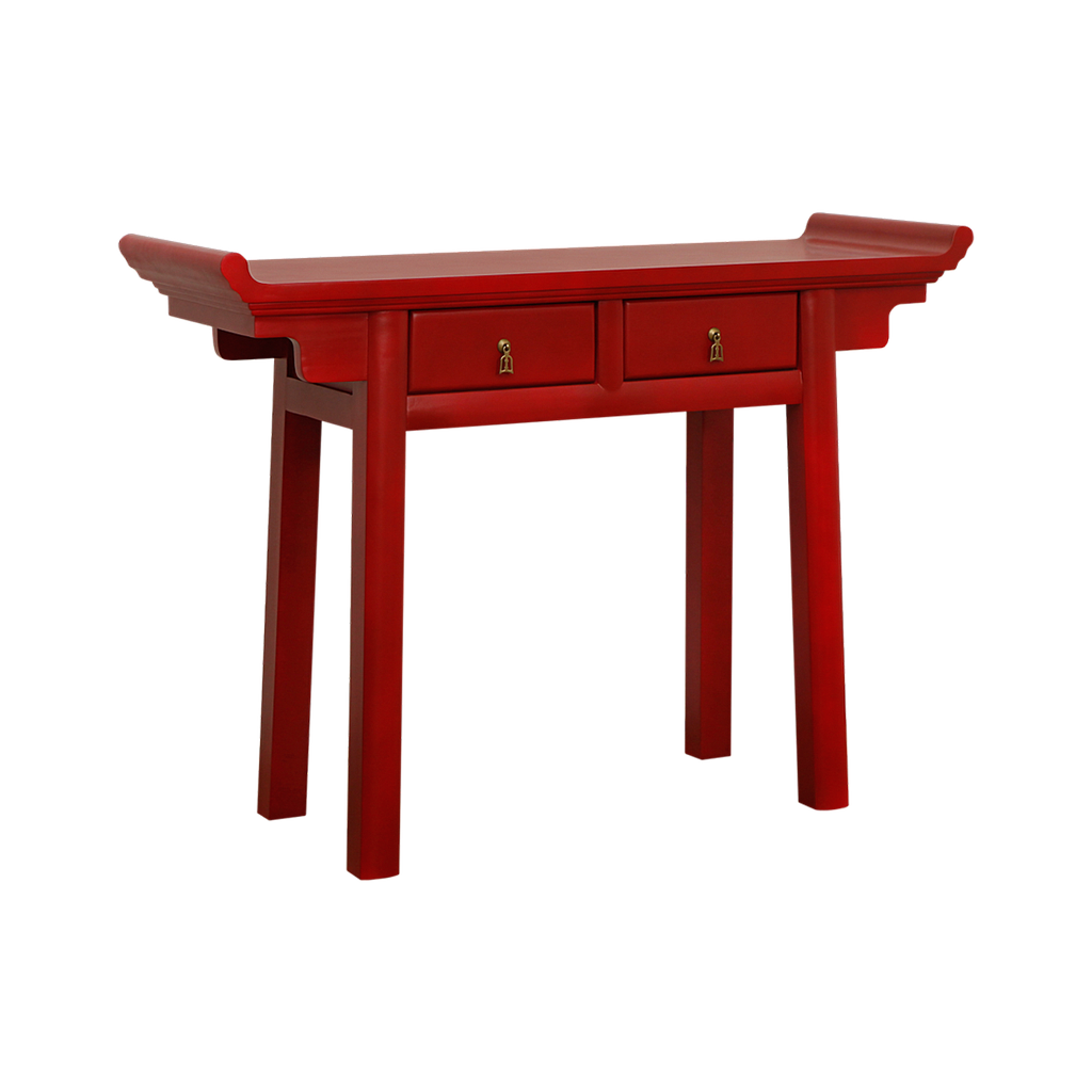 NANKIN - Console table L120 - Patina chinese red