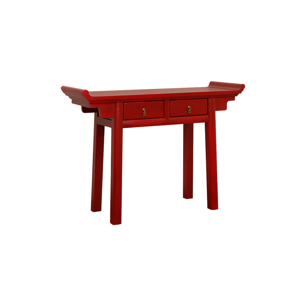 NANKIN - Console table L120 - Patina chinese red