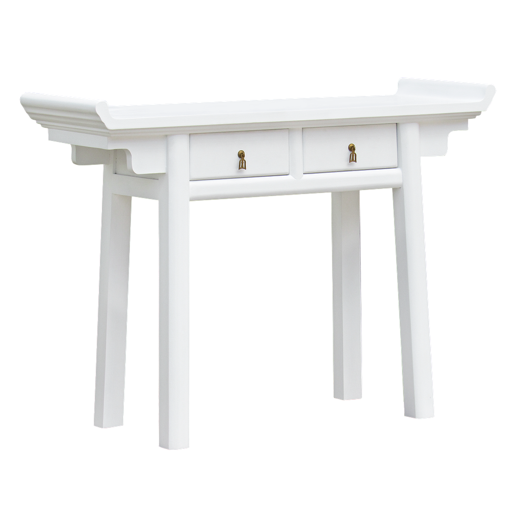 NANKIN - Console table L120 - Brushed white