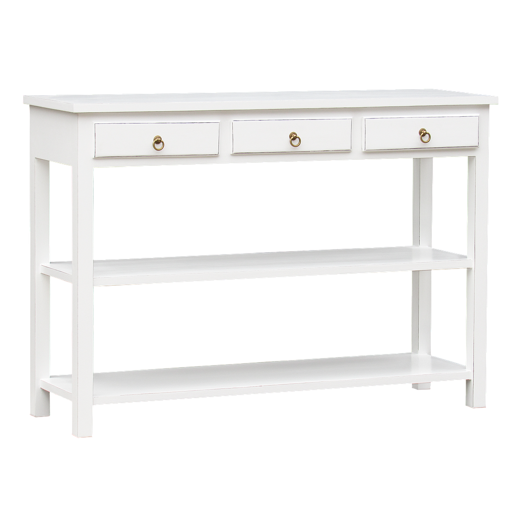 ALEX - Console table L132 - Brocante white