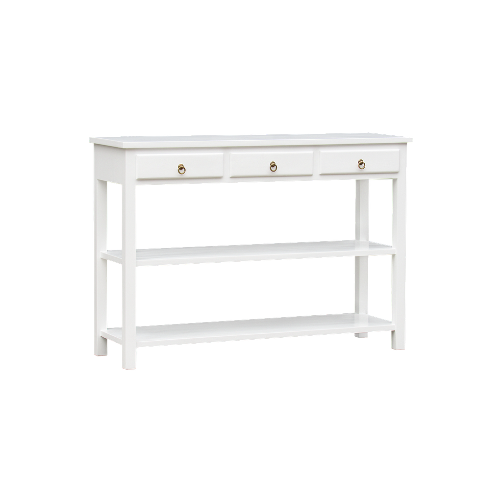 ALEX - Console table L132 - Brushed white