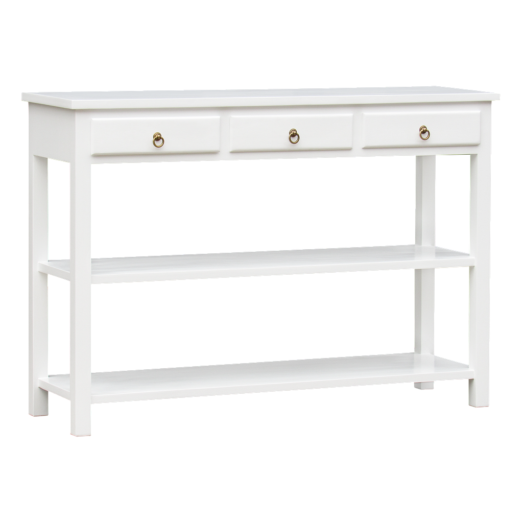 ALEX - Console table L132 - Brushed white