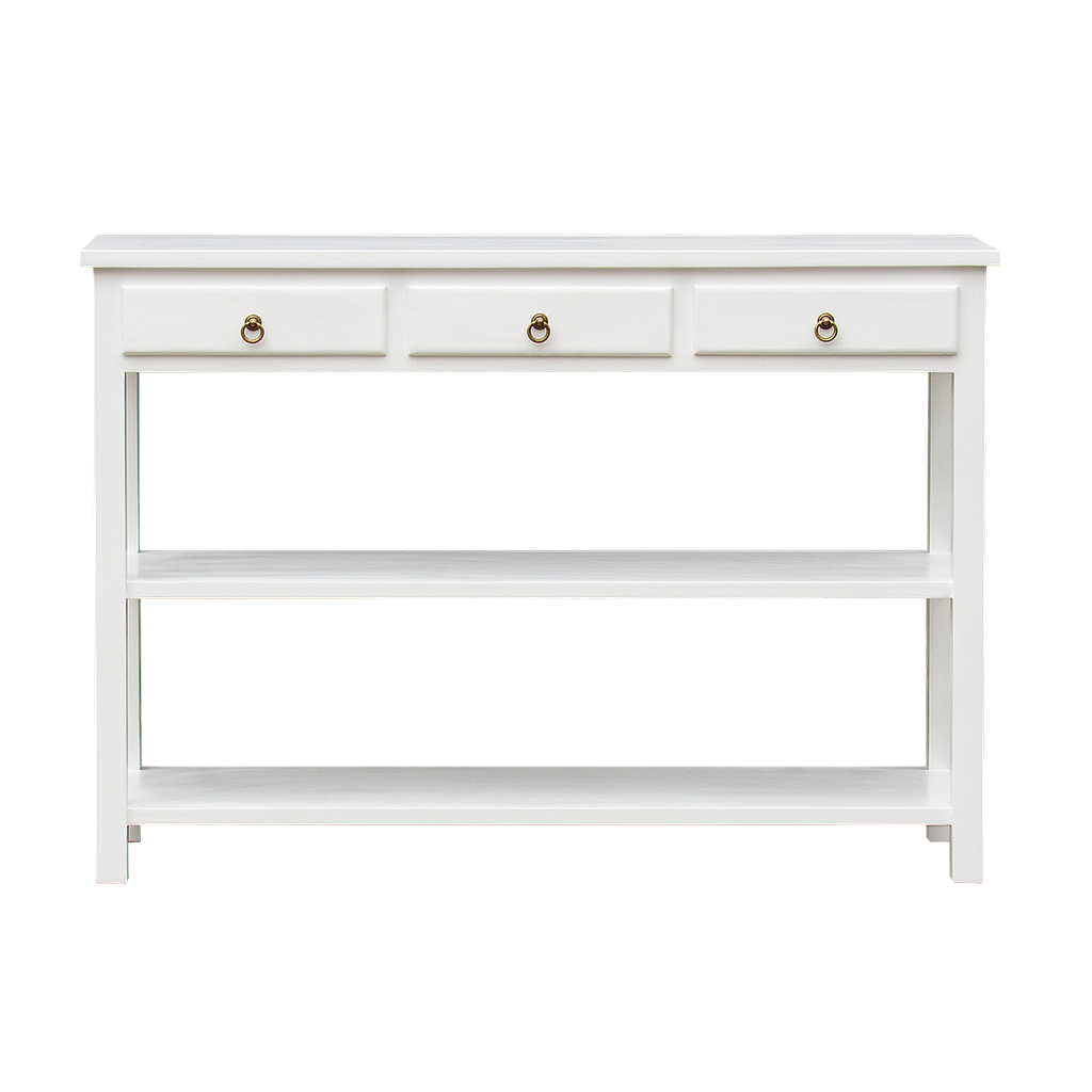 ALEX - Console table L132 - Brushed white