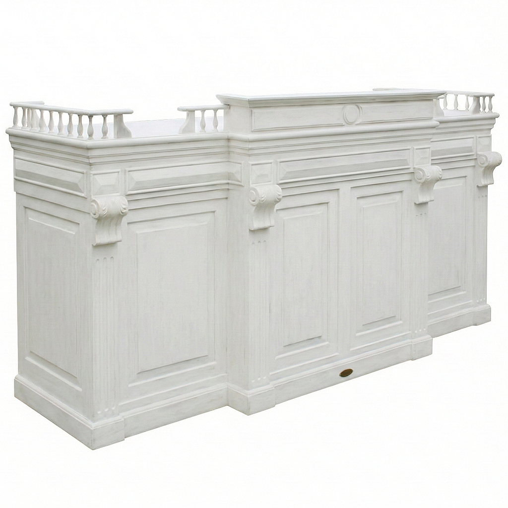 FOUCAULT - Counter L225 x H116 - Brocante white