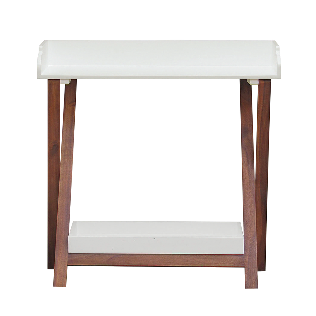 SAHARA - Folding Console table L90 - Washed antic and Brushed white