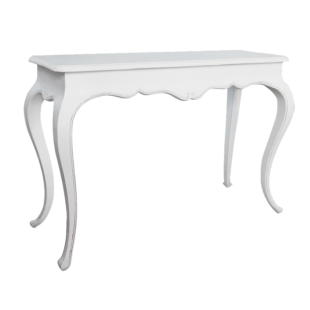 ELODIE - Console table L126 - Brocante white