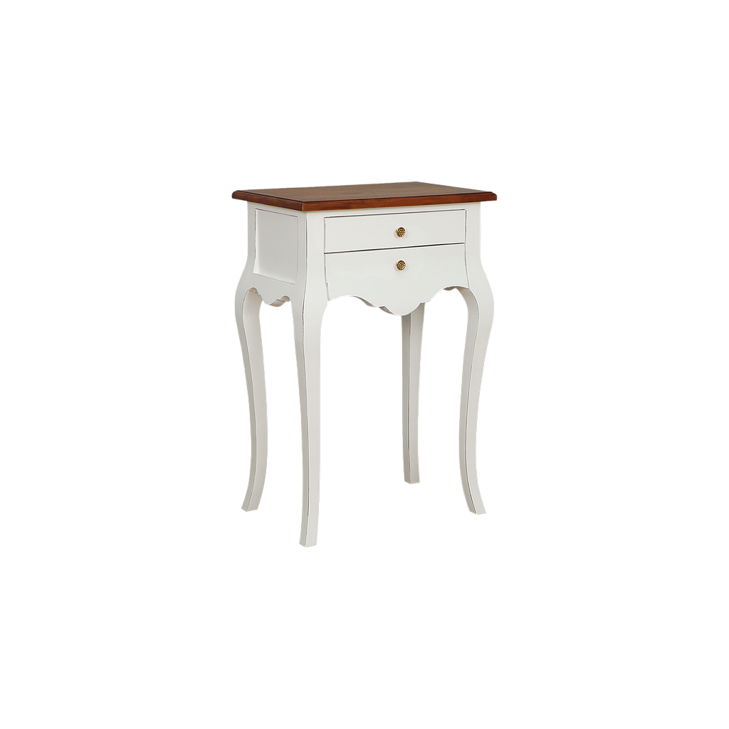 ELODIE - Console table L60 - Brocante white and Washed antic