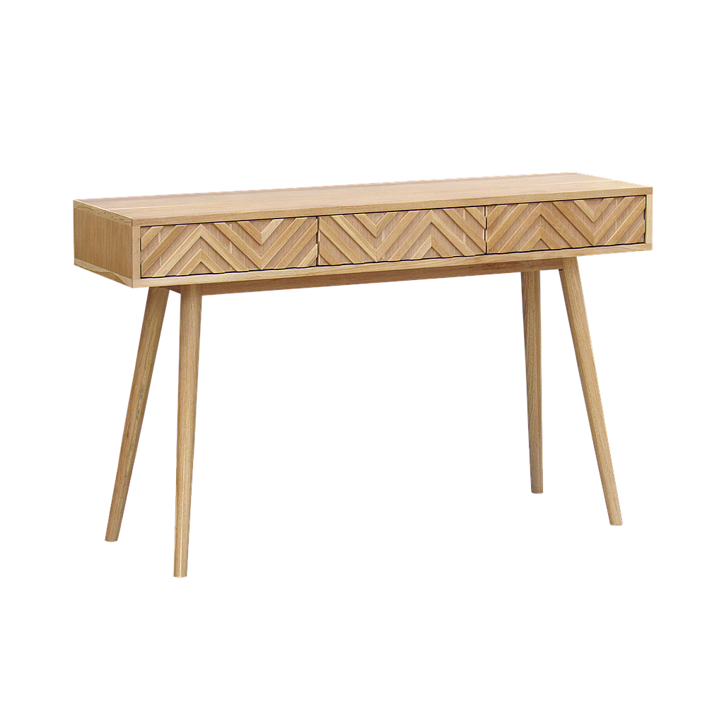 PORTO - Console table L130 - Natural oak