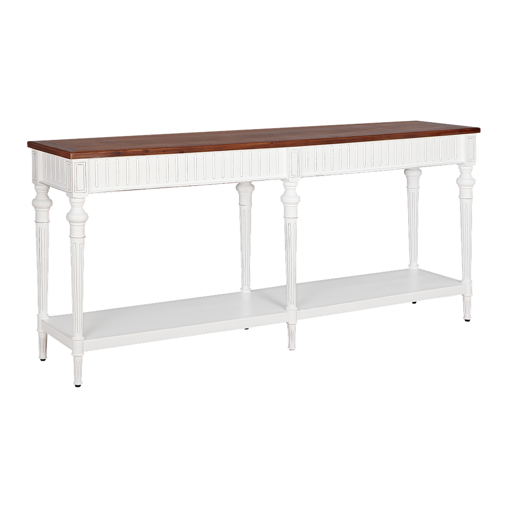 VAKO - Console table L180 - Brocante white and Washed antic