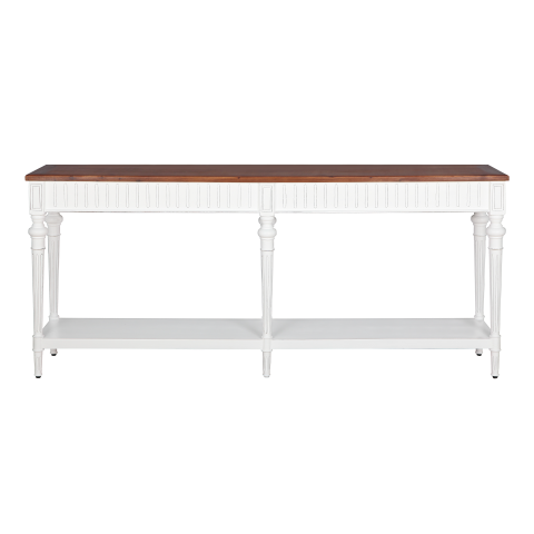 VAKO - Console table L180 - Brocante white and Washed antic