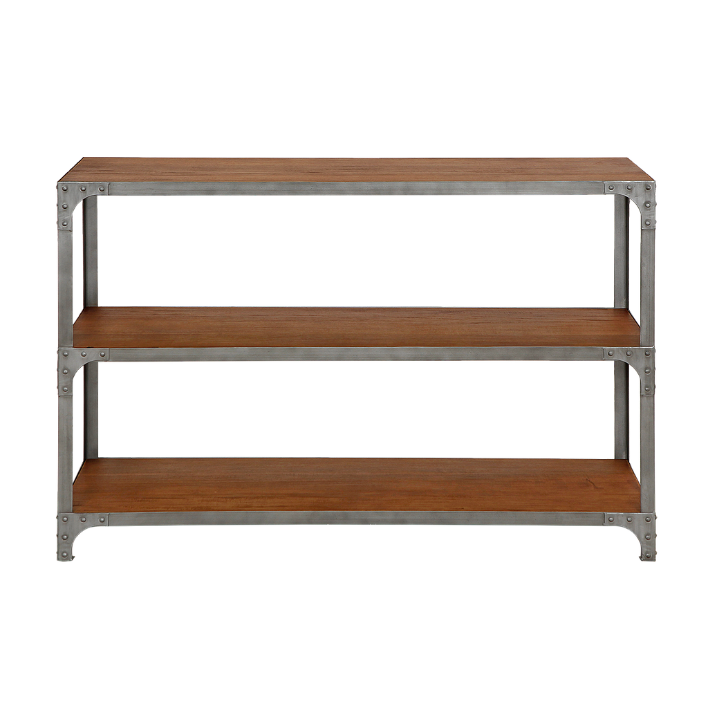 MANHATTAN - Console table L120 - Vintage silver and Washed antic