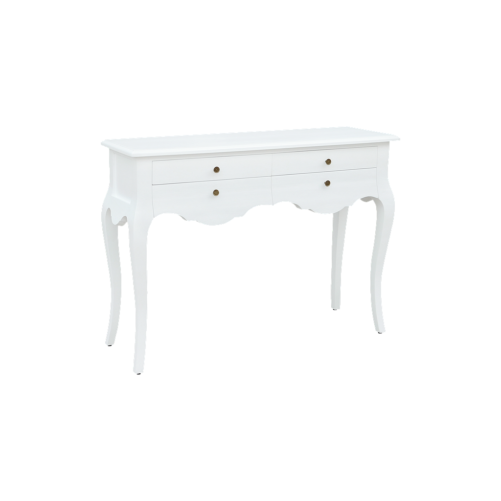 ELODIE - Console table L120 - Brushed white