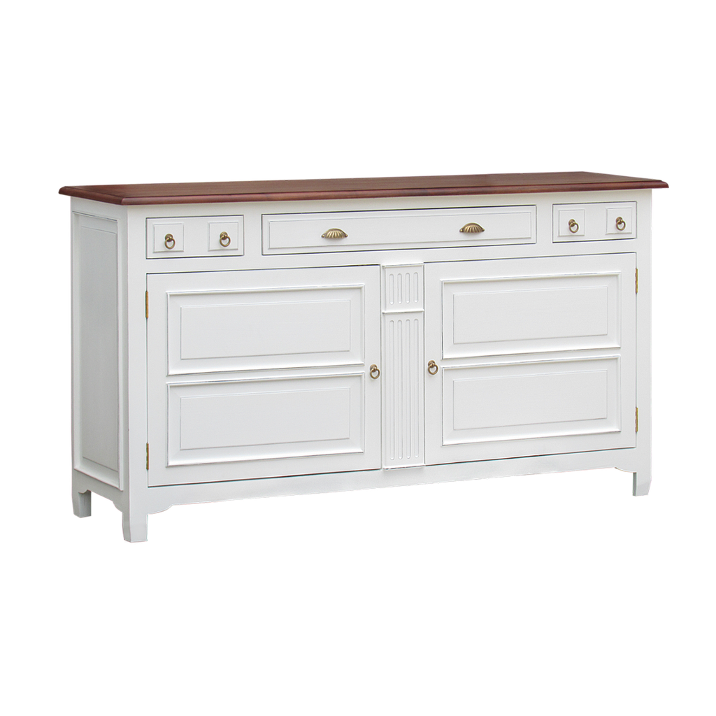 PAUL - Sideboard L180 - Brocante white and Washed antic