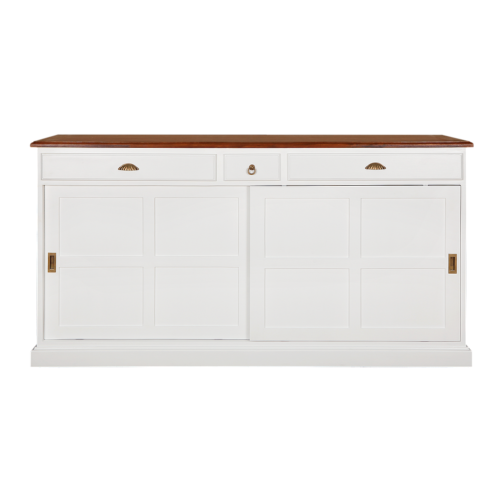 AIX - Sideboard L180 - Brushed white and Washed antic