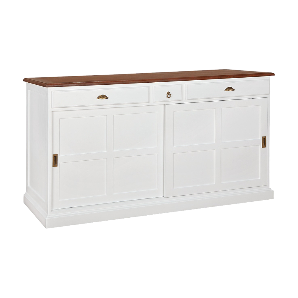 AIX - Sideboard L180 - Brushed white and Washed antic
