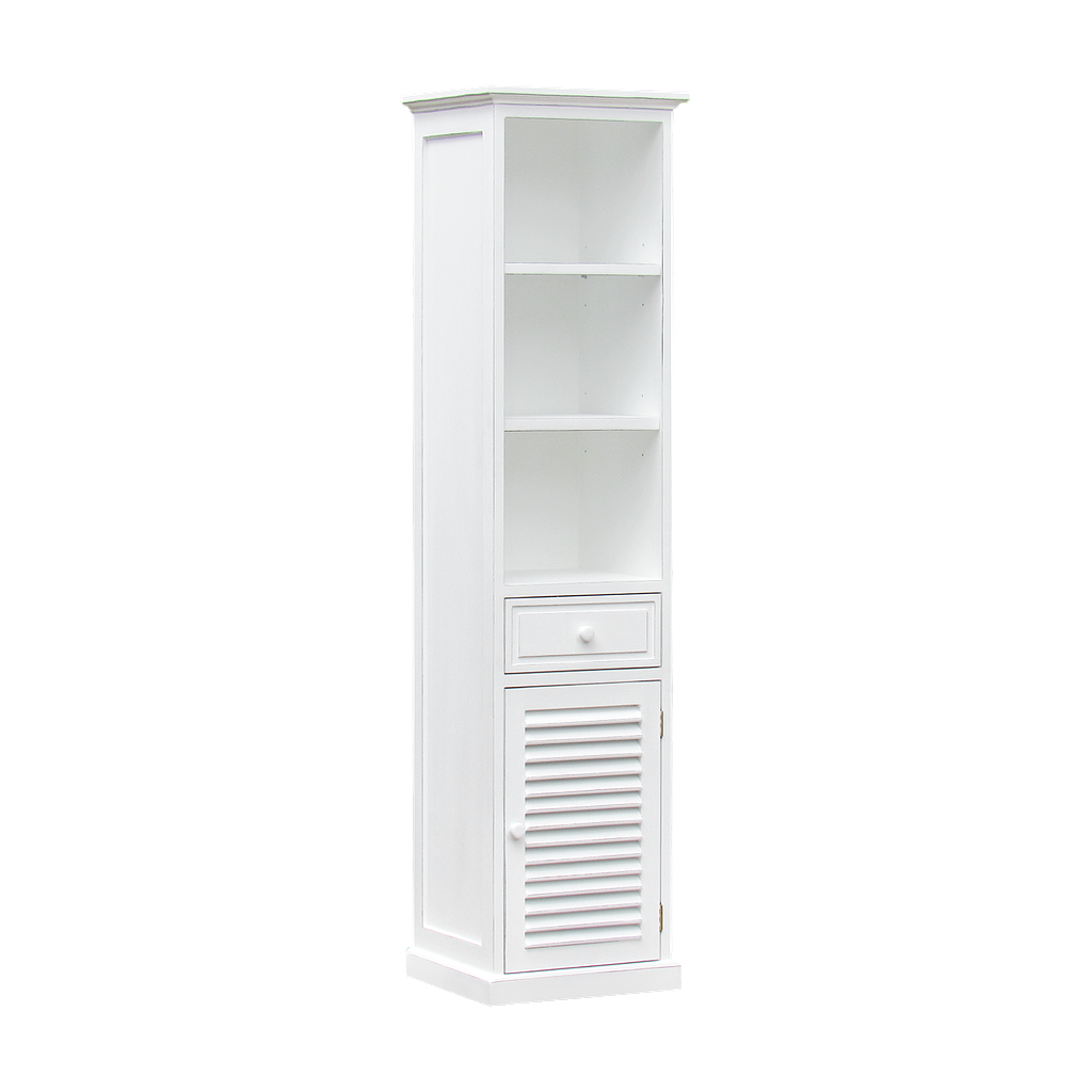 TRACY - Bathroom cabinet L45 x H180 - Brocante white