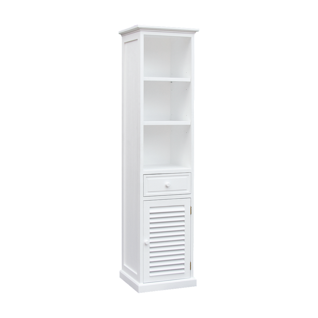TRACY - Bathroom cabinet L45 x H180 - Brushed white