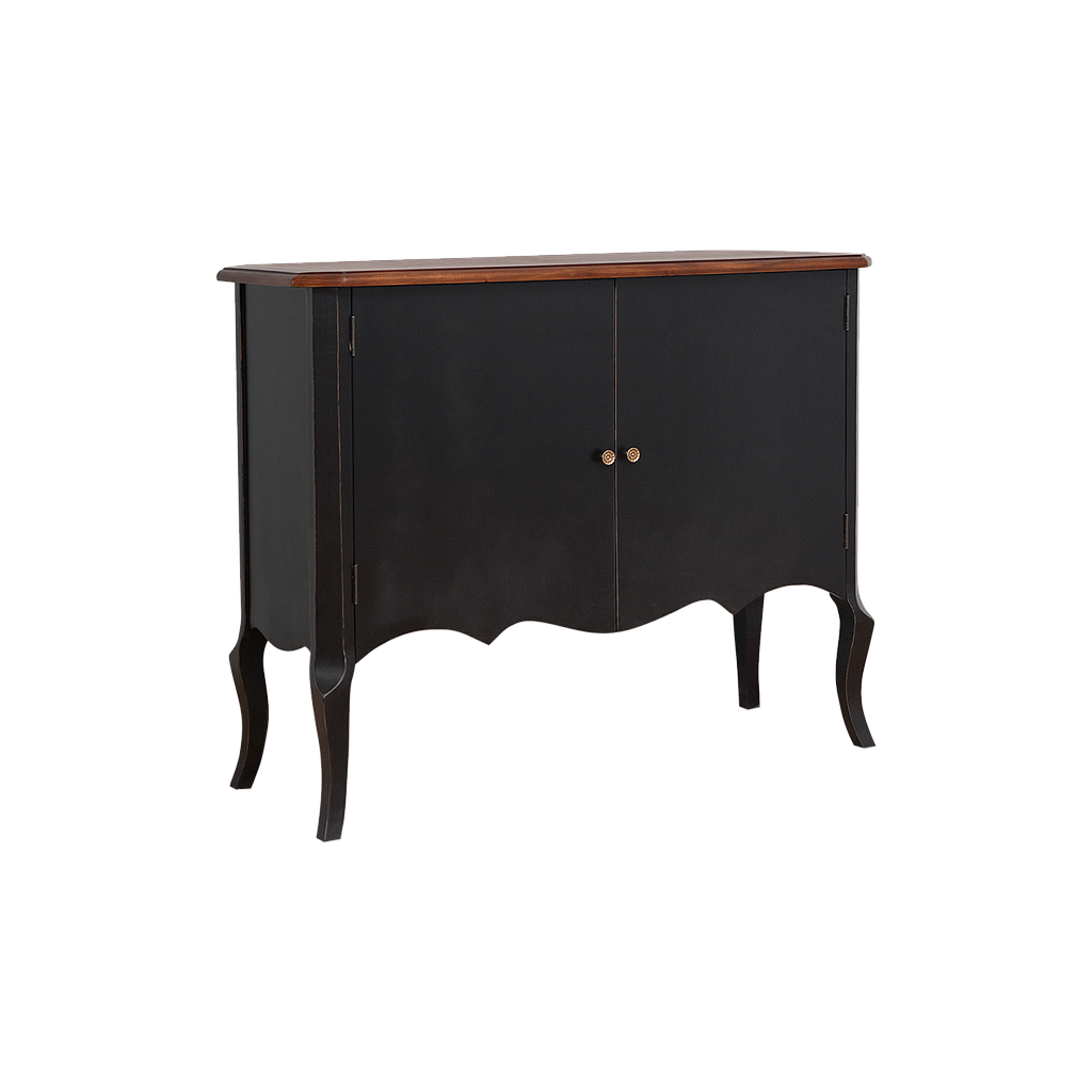 ELODIE - Sideboard L120 - Brocante black and Washed antic