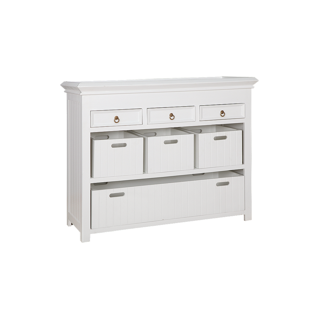 BOX - Sideboard L124 - Brushed white