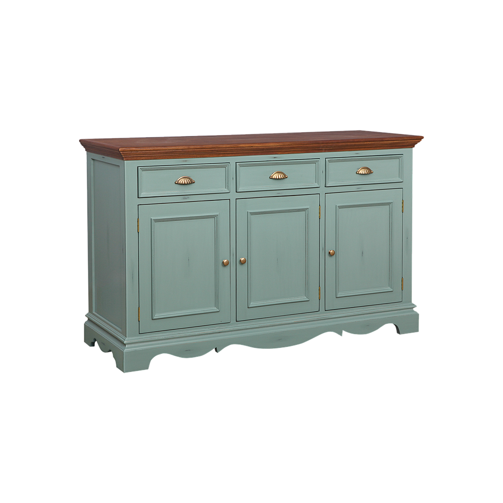 HELENA - Sideboard L140 - Patina mint and Washed antic