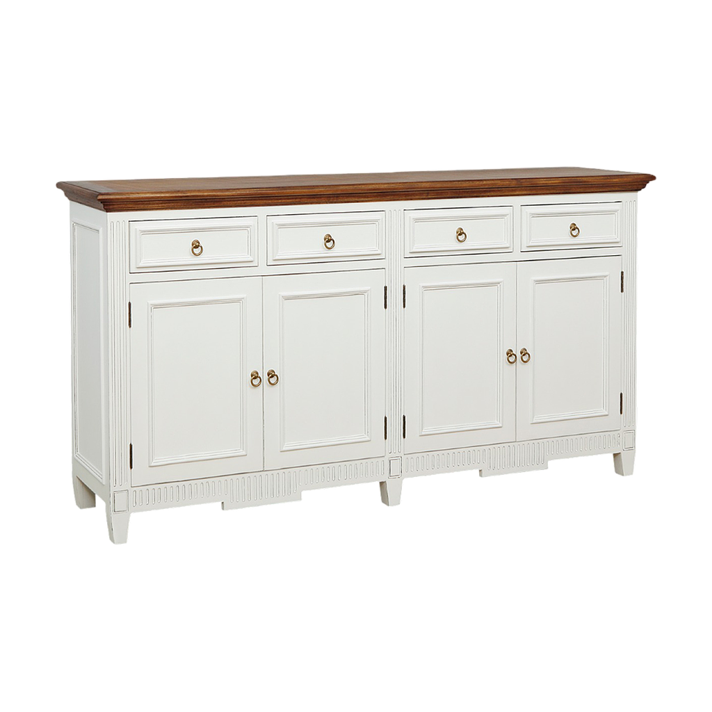 TOSCANE - Sideboard L185 - Brocante white and Washed antic
