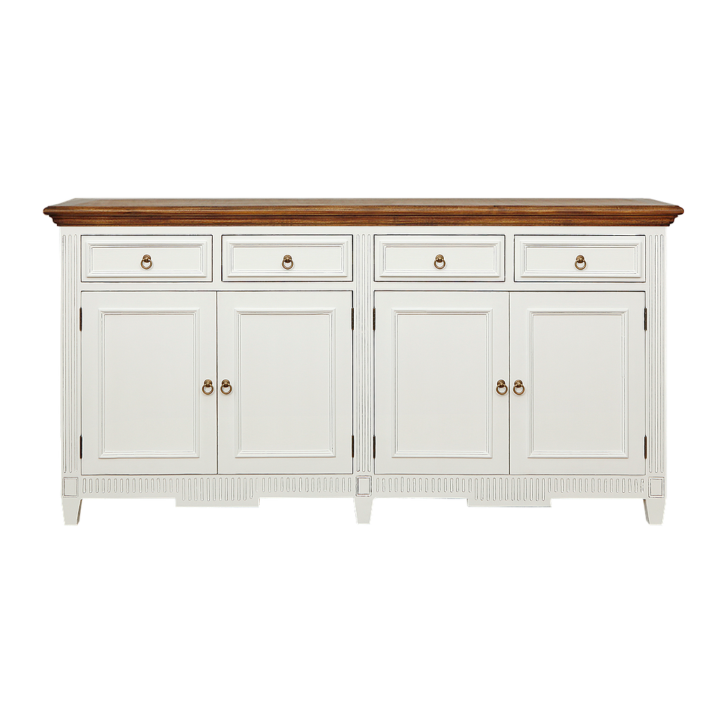 TOSCANE - Sideboard l185 - Brocante white and Washed antic