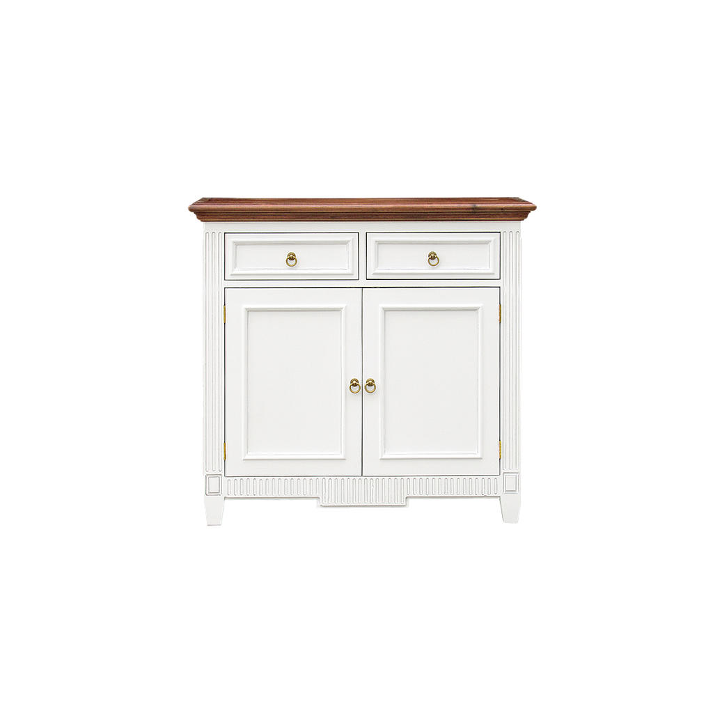 TOSCANE - Sideboard L100 - Brocante white and Washed antic