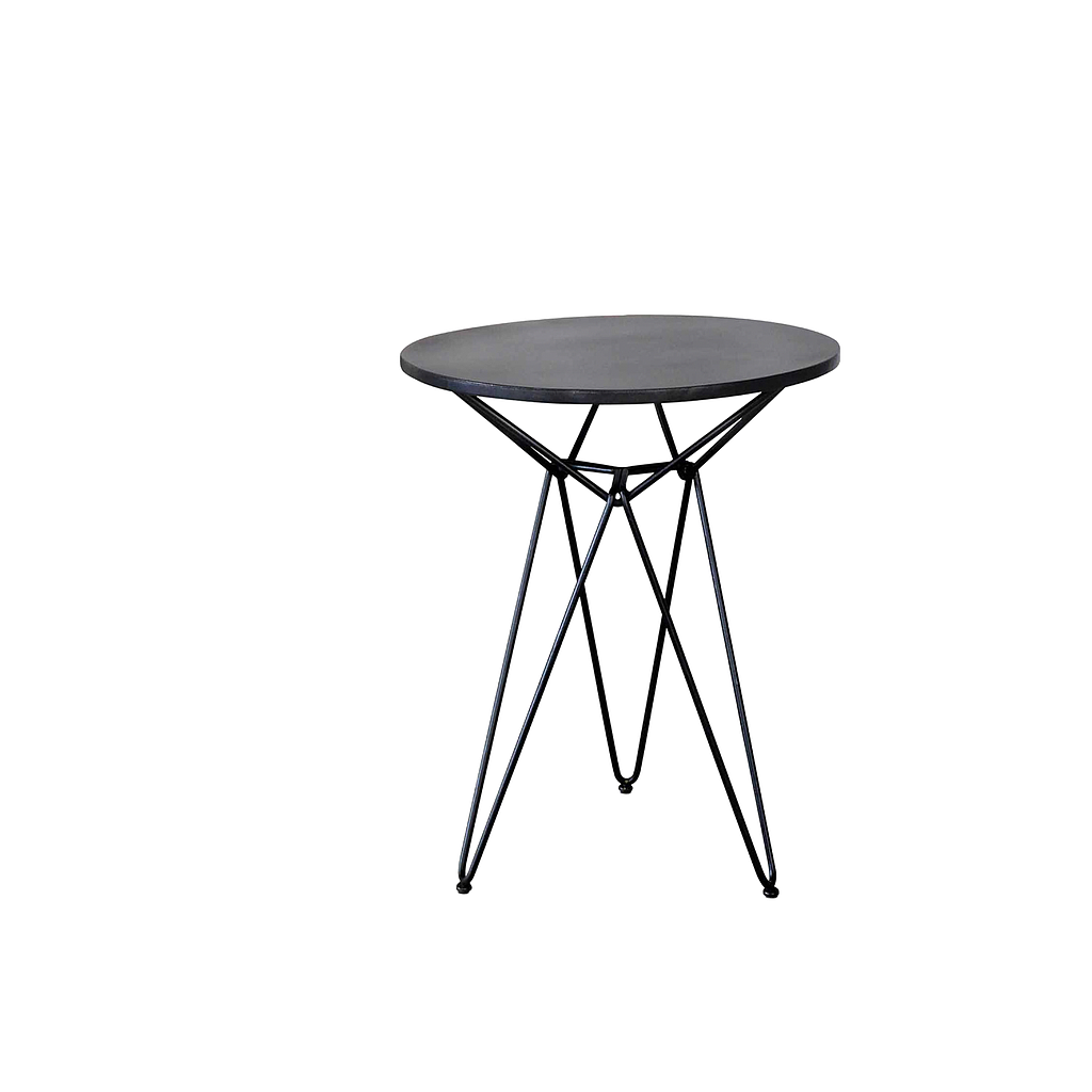 AURIA - Metal Side table Diam.60 x H65 - Matt black
