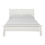 ALES - Queen size bed 160x200 - Brocante white